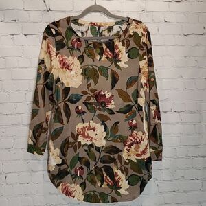Zaful long length floral pocketed top